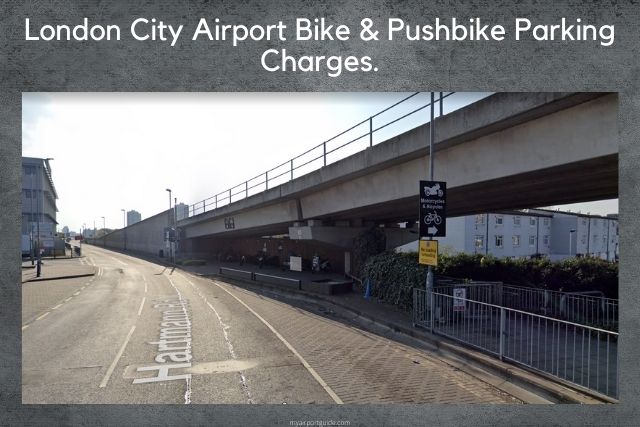 London city airport bike and pushkbike parking